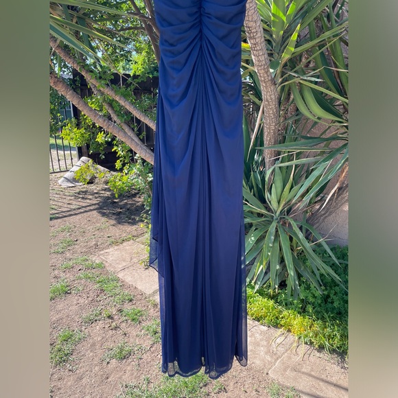 David's Bridal Bridesmaid Dress - Blue (Marine) - Picture 2 of 6